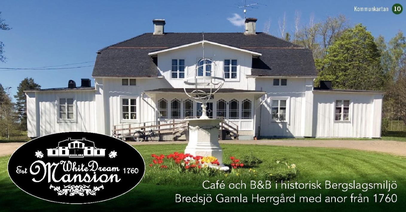 Bed and Breakfast Bredsjoe Gamla Herrgard White Dream Mansion Hallefors  Экстерьер фото